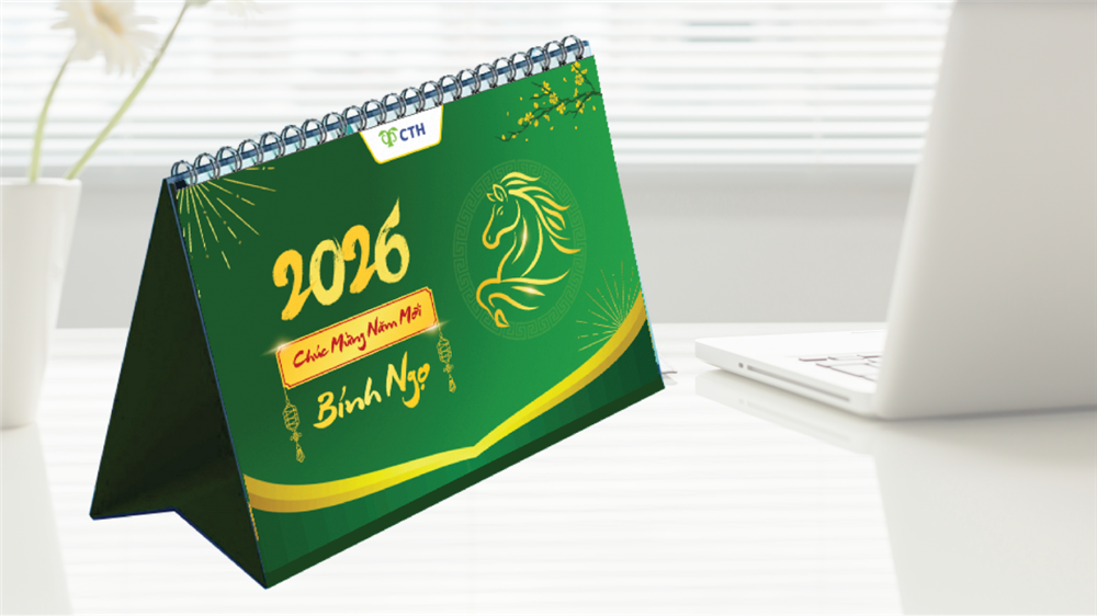 Lịch để bàn CTH 2026 – 365 ngày “giữ lửa” động lực học tập